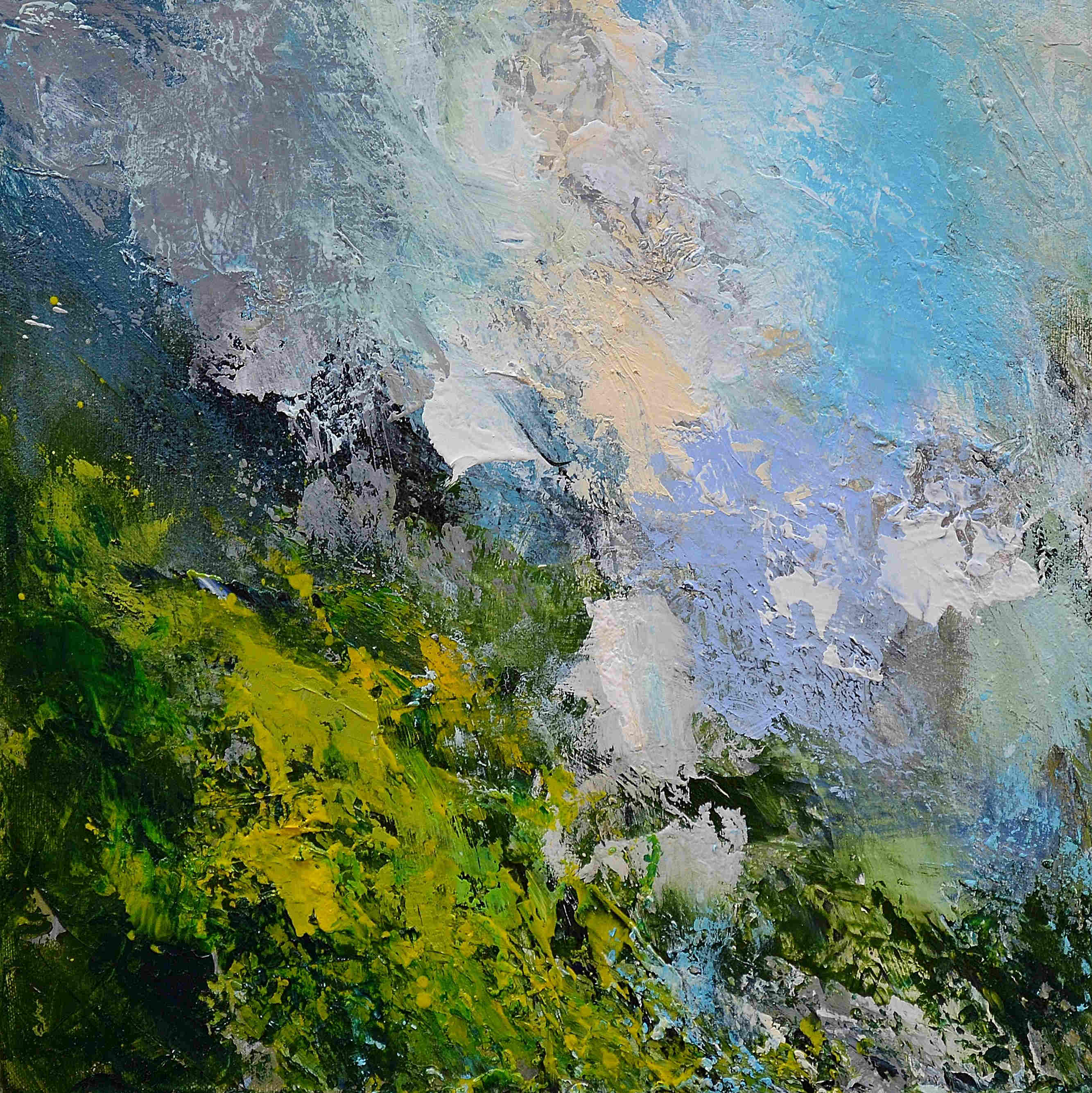 'Ancient Hillside, Gorse, Clearing Rain' by artist Matthew Bourne